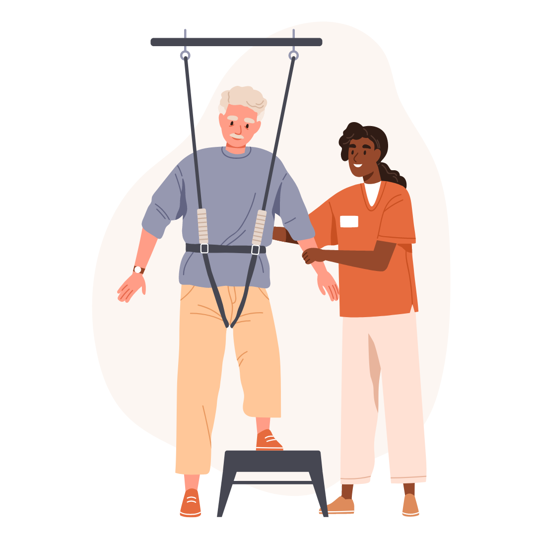 individuelle Physiotherapie für Senioren - Physiotherapeutin hilft bei Mobilisierung und Beweglichkeit - Physiotherapie Hips Don’t Lie